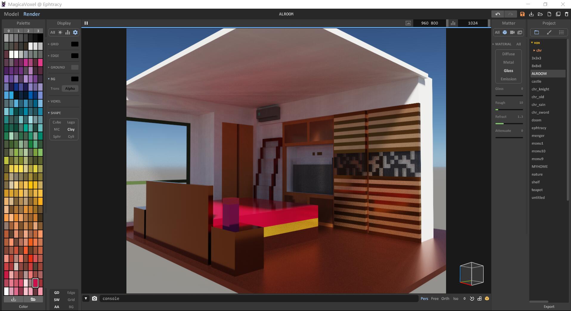 我家人的房间,model mode